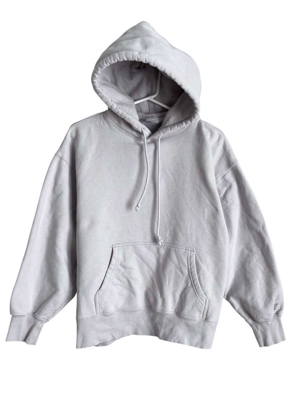 Aritzia TNA Cozy Fleece Boyfriend Sweatshirt Hoodie Grey Relaxed Womens Medium